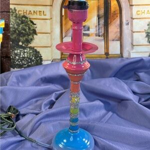 Rainbow with rhinestone accents table Lamp